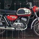 Мотоцикл Suzuki T20 SUPER SIX 1966