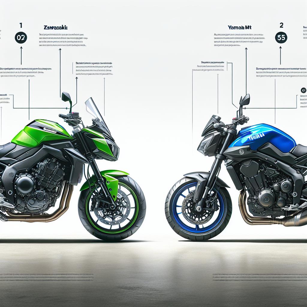 Мотоциклетная дуэль: Kawasaki Z900 или Yamaha MT-09 — какой выбрать?